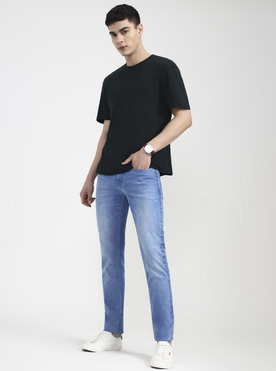 River Indingo Blue Washed Slim Fit Jeans | JadeBlue