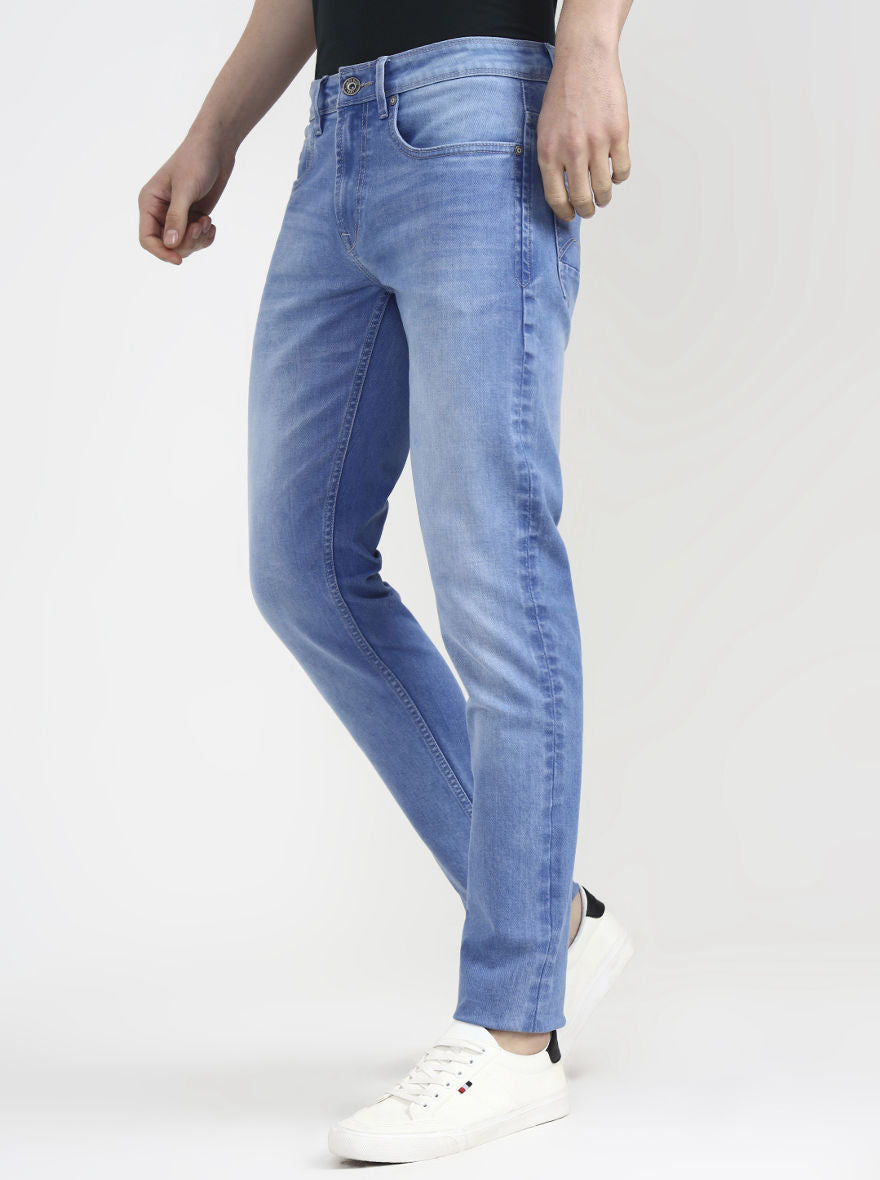 River Indingo Blue Washed Slim Fit Jeans | JadeBlue