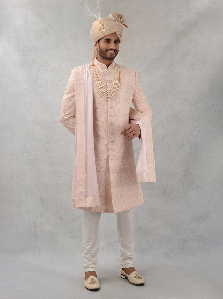 Onion Pink Sherwani | Azania