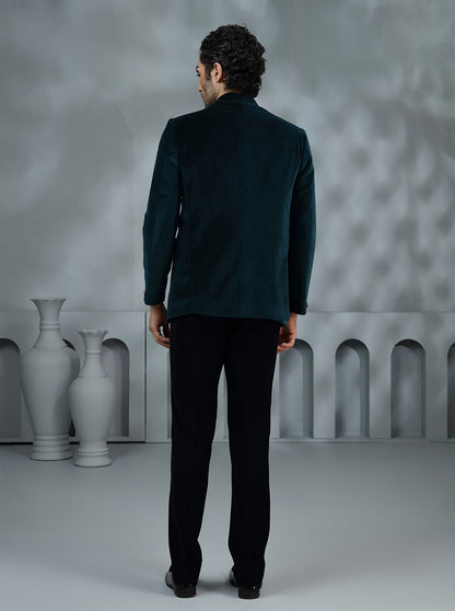 Peacock Green Embroidered Jodhpuri Suit | JB X JB
