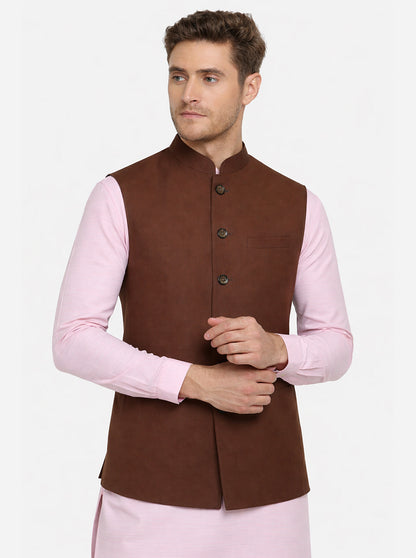 Coffee Brown Modi Jacket | JadeBlue