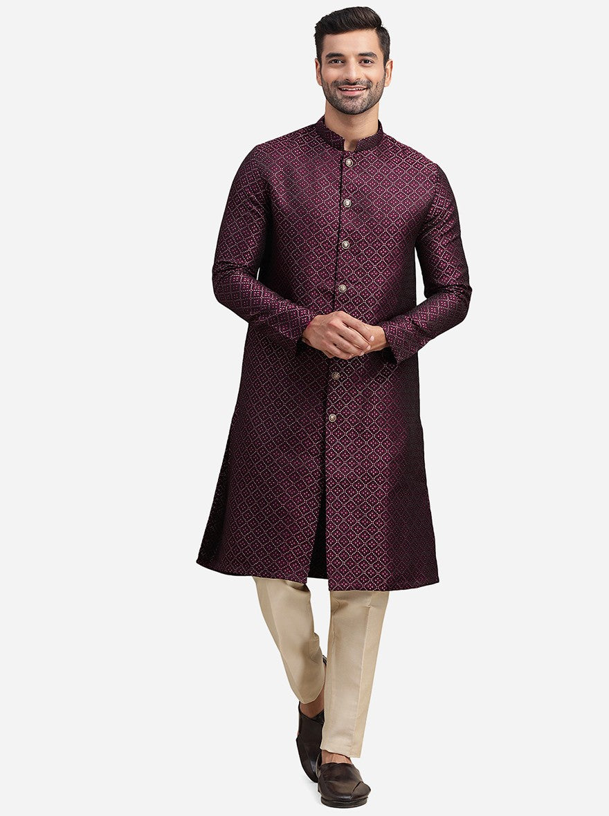 Deep Wine Kurta | The Kurta Company