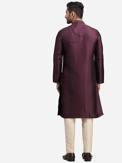 Deep Wine Kurta | The Kurta Company