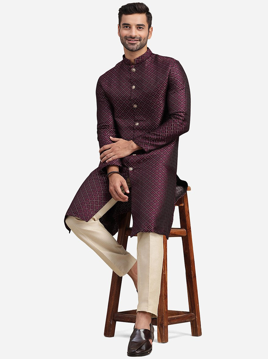Deep Wine Kurta | The Kurta Company