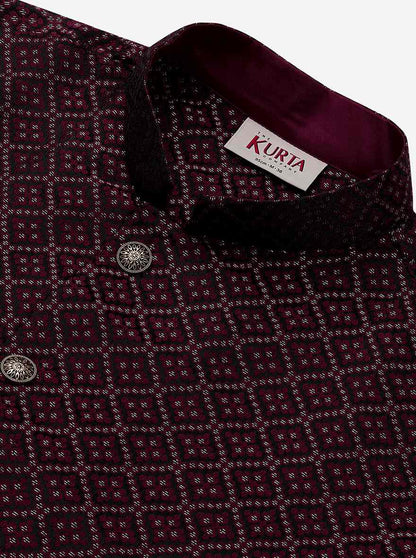 Deep Wine Kurta | The Kurta Company