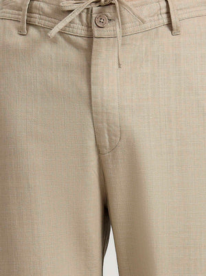 Beige Solid Regular Fit Track Pant | JadeBlue