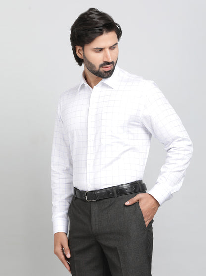 Light Blue Solid Regular Fit Formal Shirt | JadeBlue