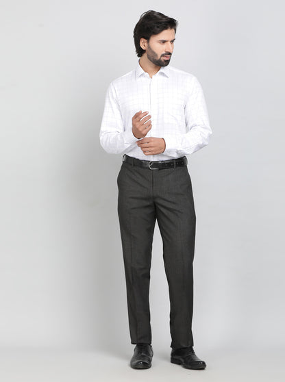 Light Blue Solid Regular Fit Formal Shirt | JadeBlue