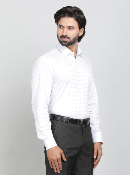 Light Blue Solid Regular Fit Formal Shirt | JadeBlue