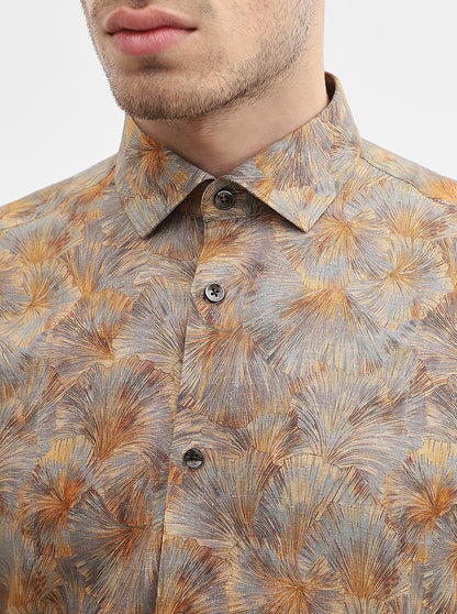 Multicolor Printed Slim Fit Party Wear Shirt | Wyre