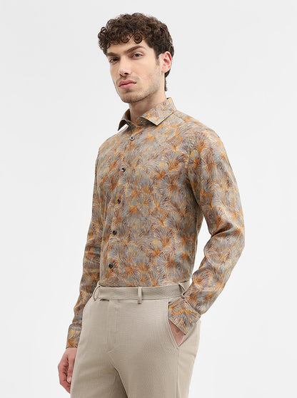 Multicolor Printed Slim Fit Party Wear Shirt | Wyre