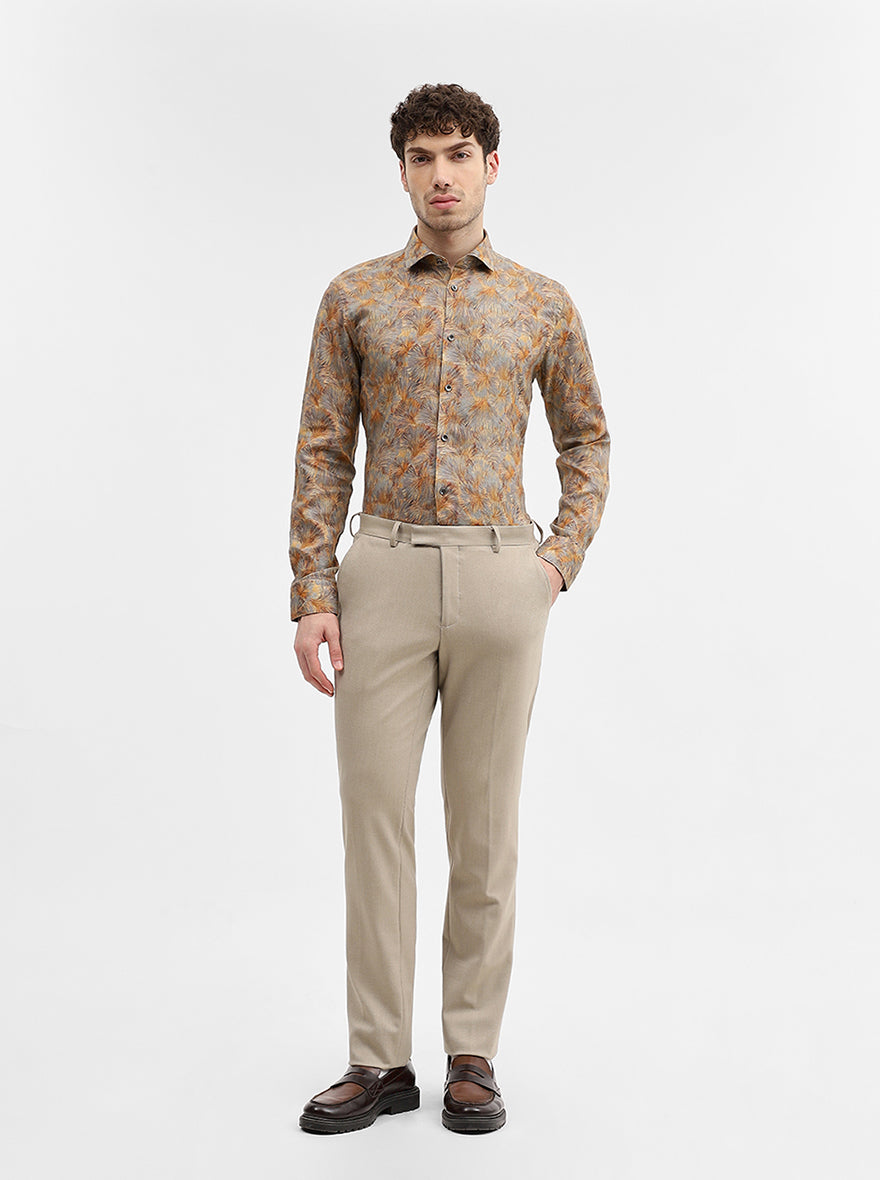 Multicolor Printed Slim Fit Party Wear Shirt | Wyre