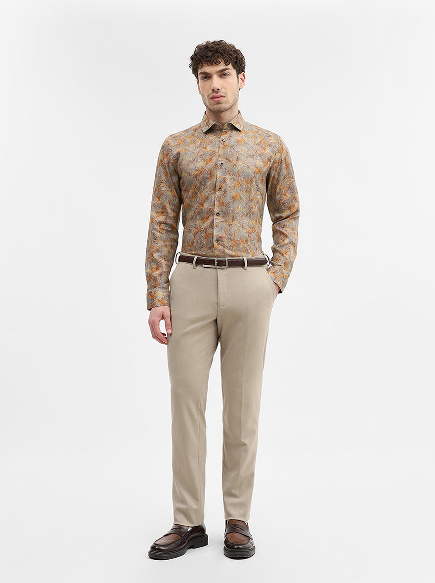 Multicolor Printed Slim Fit Party Wear Shirt | Wyre