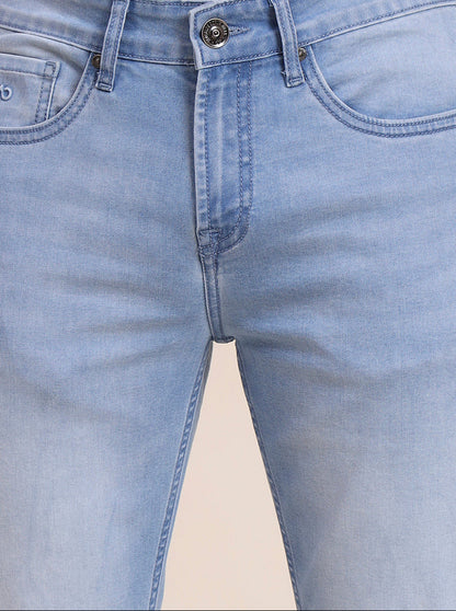 Light Blue Washed Straight Fit Jeans | JadeBlue