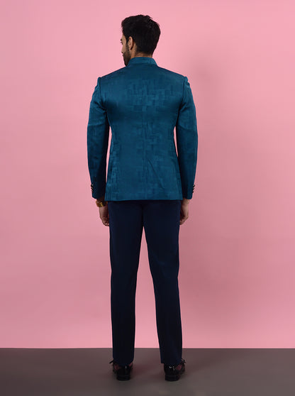 Teal Green Jodhpuri Suit | JadeBlue