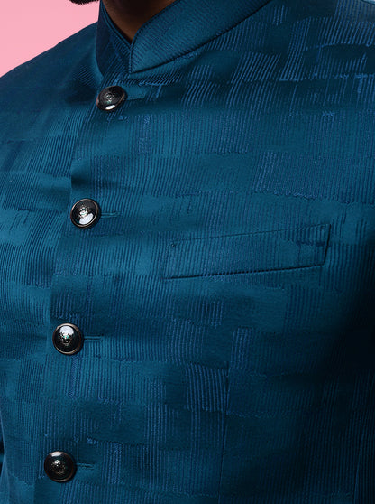 Teal Green Jodhpuri Suit | JadeBlue
