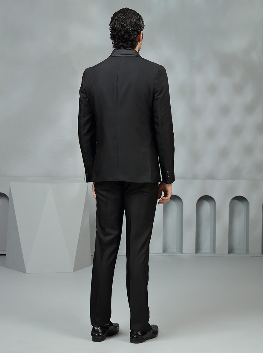 Black Solid Suit | JadeBlue