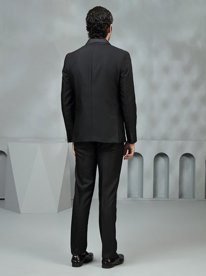 Black Solid Suit | JadeBlue