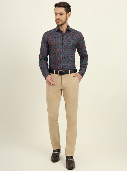 Multicolor Printed Slim Fit Party Wear Shirt | Wyre
