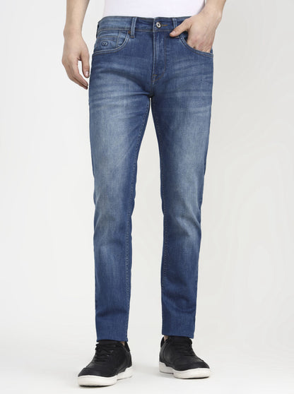 Vintage Blue Washed Slim Fit Jeans | JadeBlue