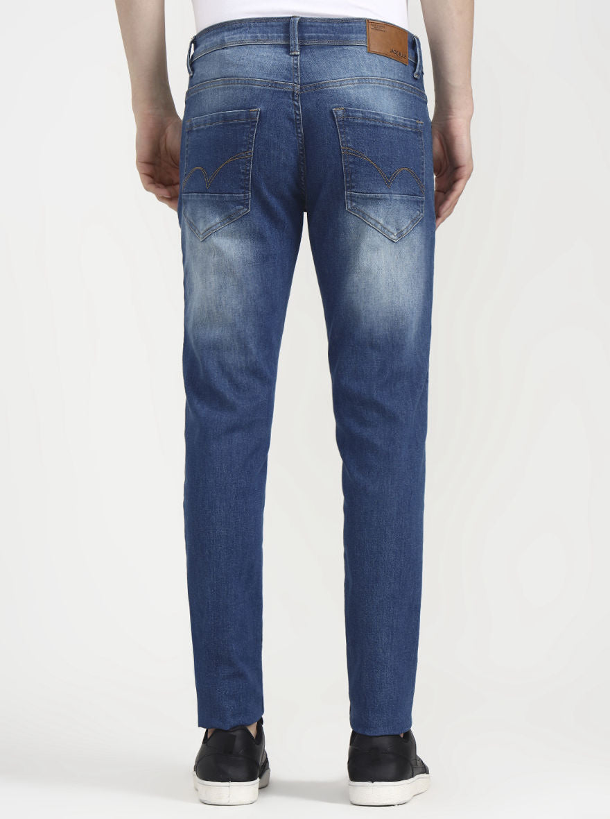 Vintage Blue Washed Slim Fit Jeans | JadeBlue