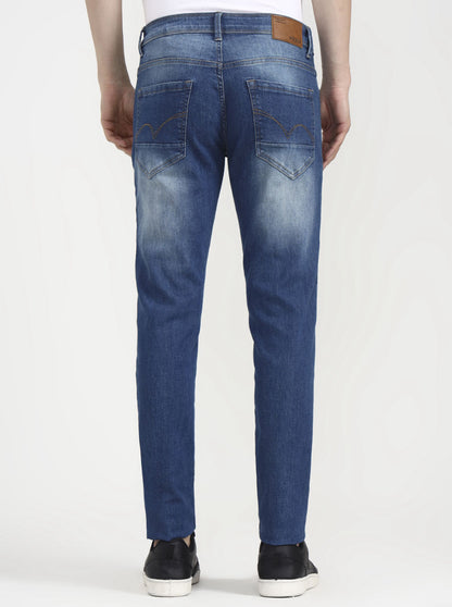 Vintage Blue Washed Slim Fit Jeans | JadeBlue
