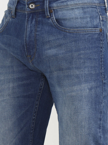 Vintage Blue Washed Slim Fit Jeans | JadeBlue