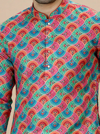 Multicolor Printed Kurta | The Kurta Company