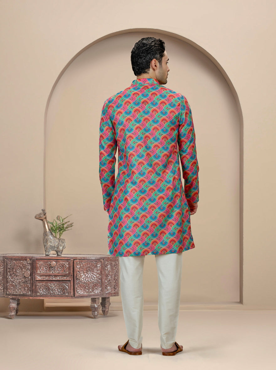 Multicolor Printed Kurta | The Kurta Company