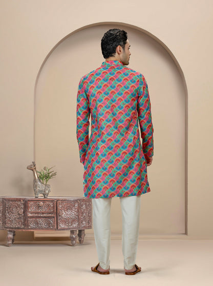 Multicolor Printed Kurta | The Kurta Company