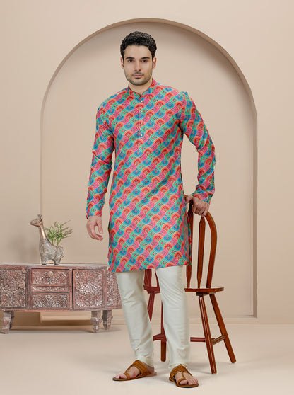 Multicolor Printed Kurta | The Kurta Company