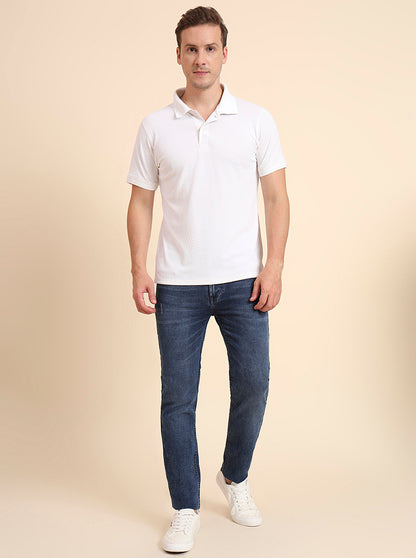 Indigo Blue Washed Narrow Fit Jeans | Greenfibre