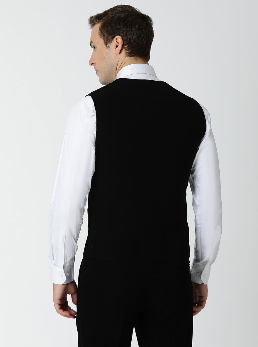 Black Embroidered Suit | JadeBlue