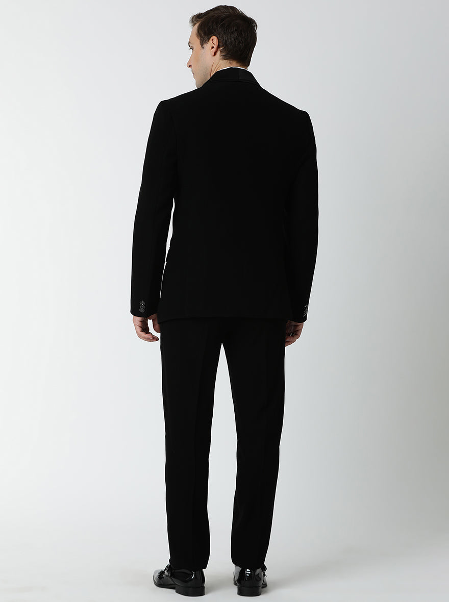 Black Embroidered Suit | JadeBlue