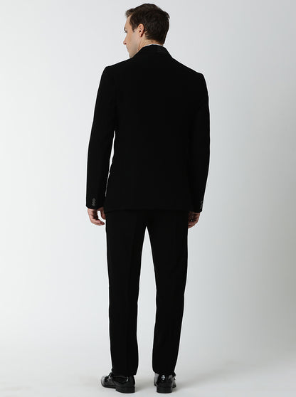 Black Embroidered Suit | JadeBlue