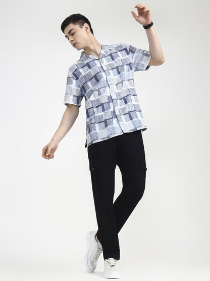Black Solid Slim Fit Cargo Pant | Greenfibre