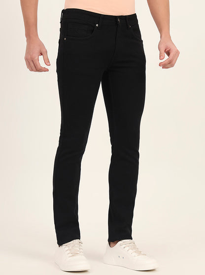 Jet Black Washed Narrow Fit Jeans | Greenfibre