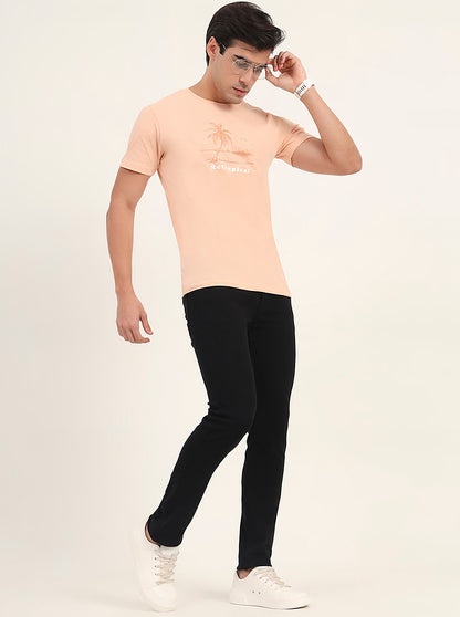 Jet Black Washed Narrow Fit Jeans | Greenfibre
