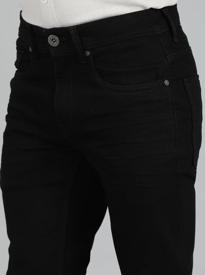 Jet Black Washed Slim Fit Jeans | JadeBlue