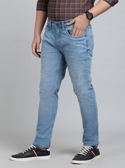 Light Blue Washed Slim Fit Jeans | JadeBlue