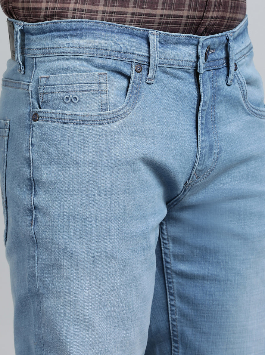 Light Blue Washed Slim Fit Jeans | JadeBlue