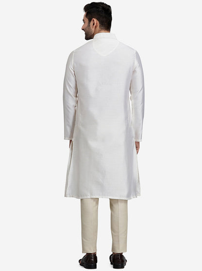 Pearl White Kurta | The Kurta Company