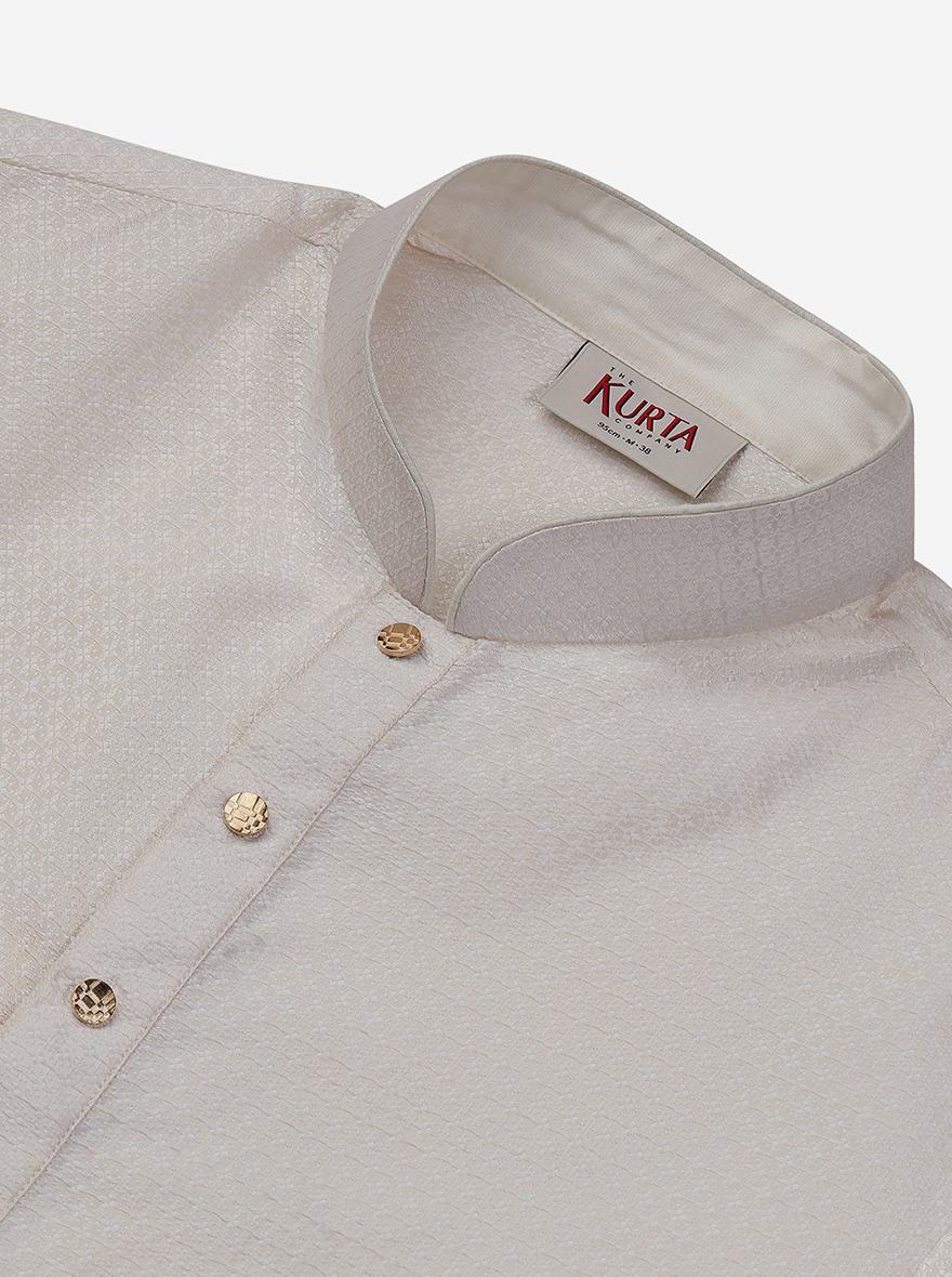 Pearl White Kurta | The Kurta Company