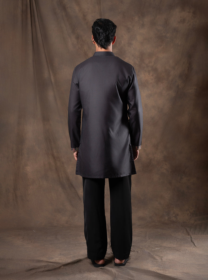 Black Printed  Kurta | The Kurta Company