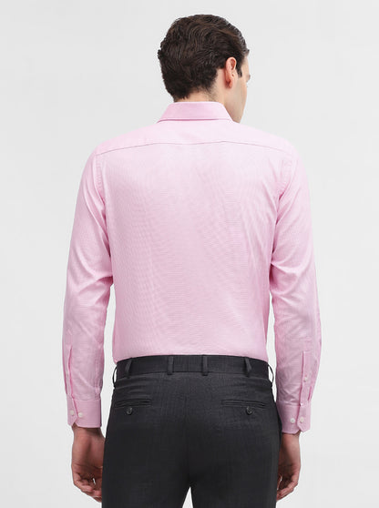 Pink Solid Regular Fit Formal Shirt | JadeBlue