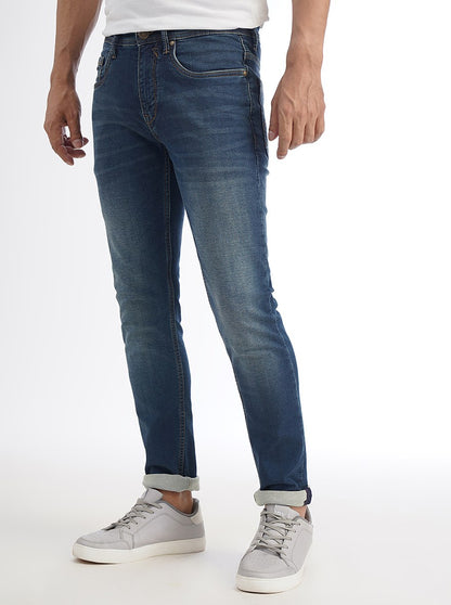 Blue Washed Slim Fit Jeans | JadeBlue