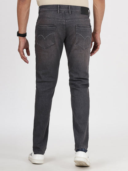 Grey Washed Slim Fit Jeans | JadeBlue