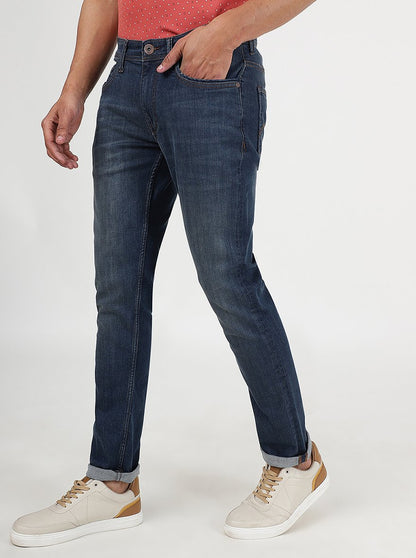 Blue Washed Slim Fit Jeans | JadeBlue
