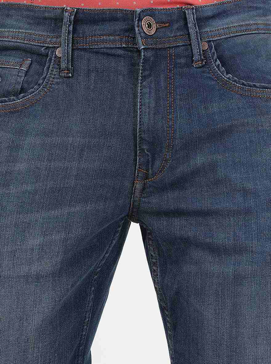 Blue Washed Slim Fit Jeans | JadeBlue