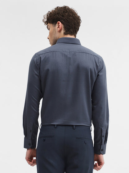 Grey Solid Regular Fit Formal Shirt | JadeBlue